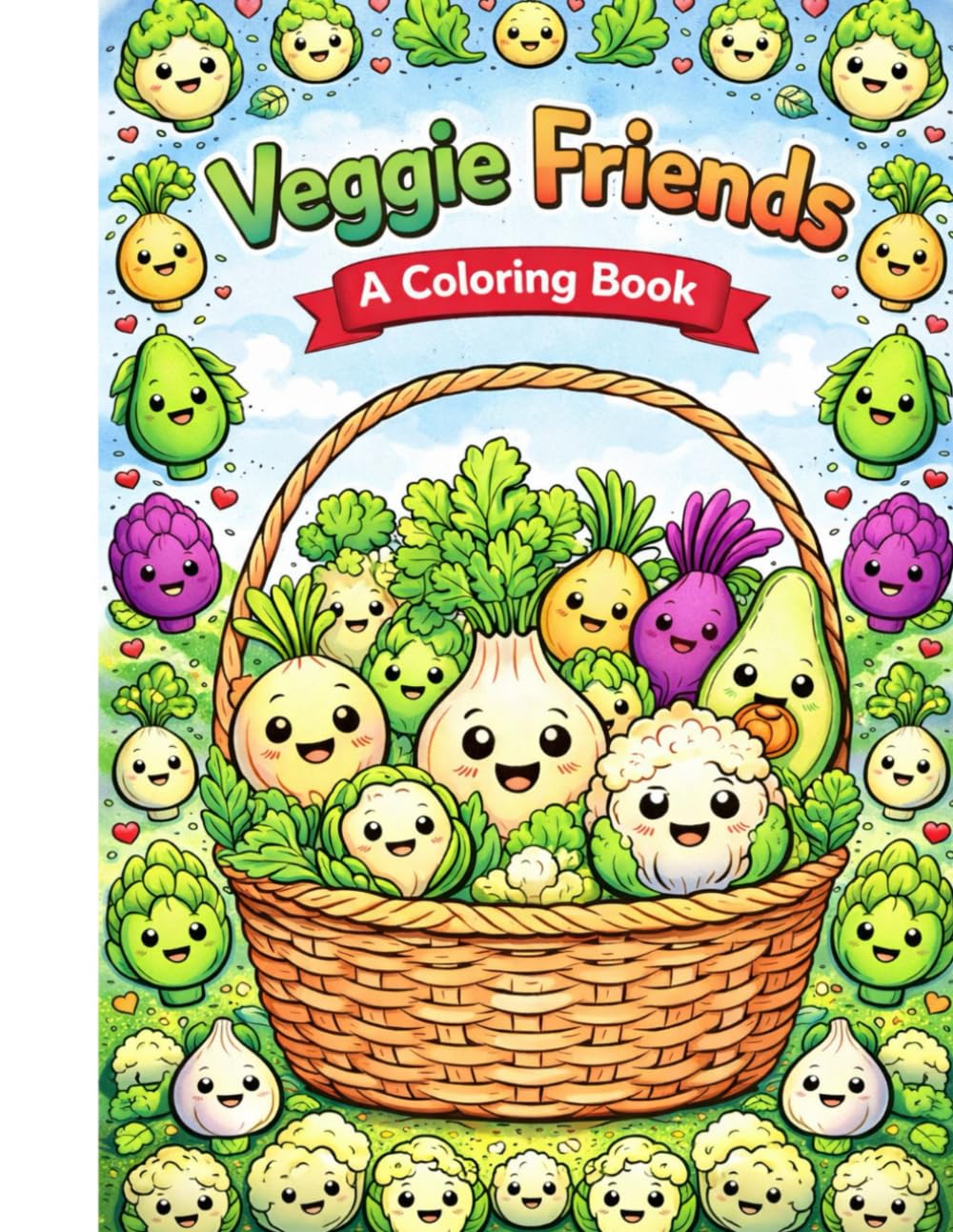 Veggie Friends: A Coloring Book