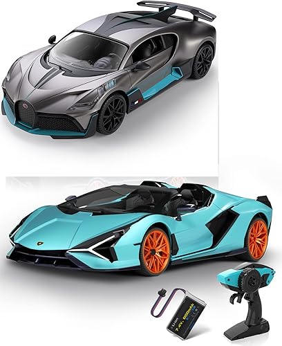 MIEBELY Auto a control remoto, escala 1/12, autos a control remoto de 7.5 mi/h, modelo de auto con licencia de 2.4 GHz, 7.4 V, 900 mAh, para