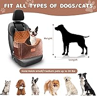 Vista 3 de Asiento elevador de espuma viscoelástica para perro con funda extraíble lavable, asiento elevado de automóvil para mascotas, asientos elevadores