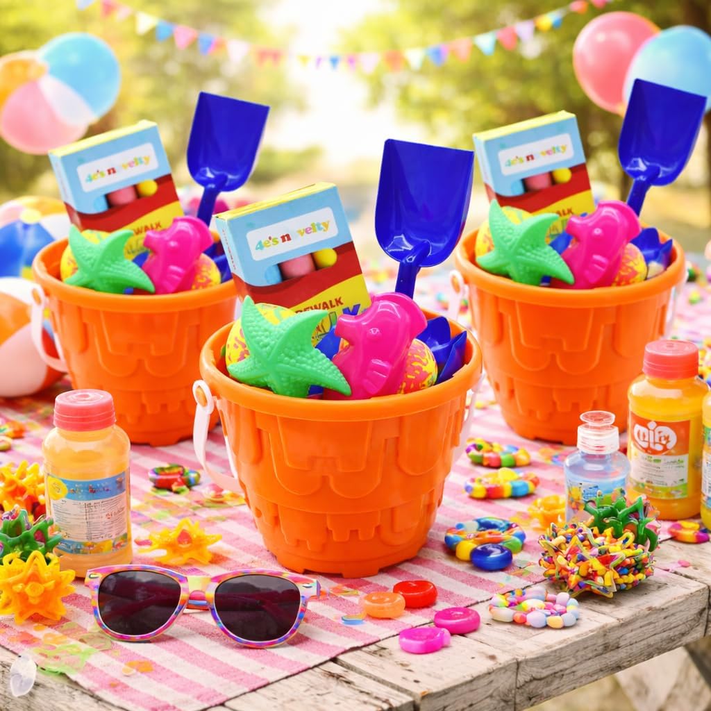 4E's Novelty 12 Boxes Sidewalk Chalk Individually Wrapped Party Favors for Kids Bulk, 3 Jumbo Sticks In Each Box, Easter Basket Stuffers, Goodie Bag Fillers Toddlers Summer Gift Toy