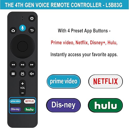 Miniatura 4 de Allimity Control remoto de comando de voz de repuesto compatible con Tienda TV Box (3 generación), Tienda TV Stick (2 generación3 generación4KLite4K