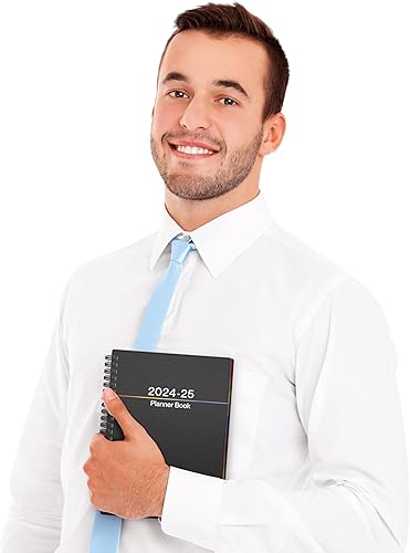 Miniatura 8 de Dunwell Libro de citas 2024-2025, libro colorido de 6 x 8 pulgadas, de julio de 2024 a junio de 2025, planificador diario con ranuras de tiempo,