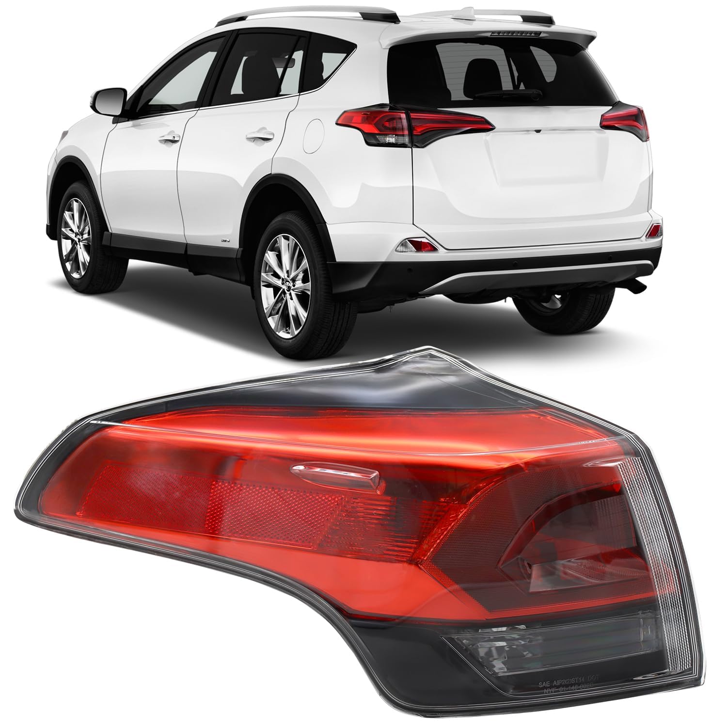 Amazon.com: LEAVAN Outer Tail Light Fit for 2016 2017 2018 Toyota