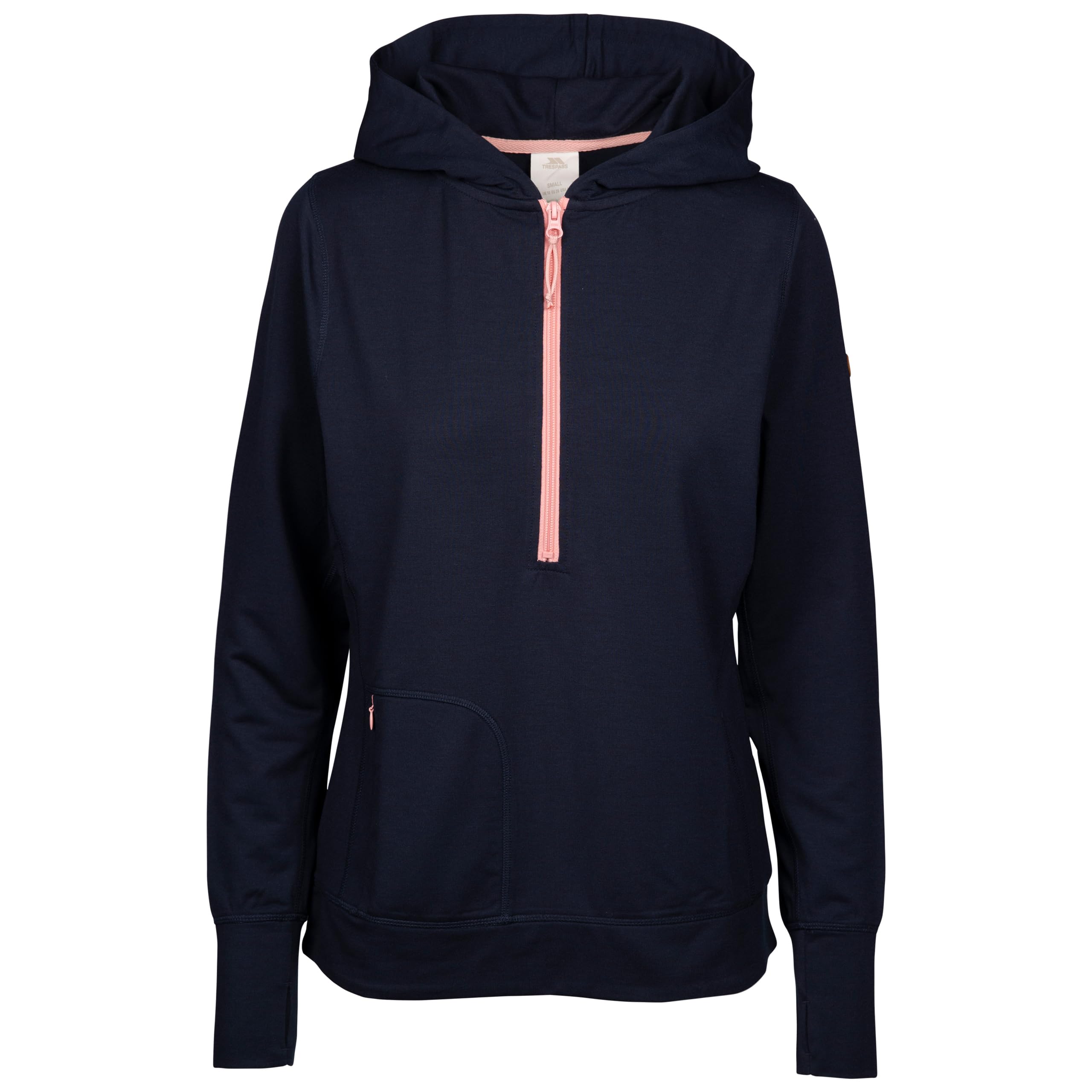 Trespass (16, Navy Marl) Womens Hoodie With Thumb Holes Zia