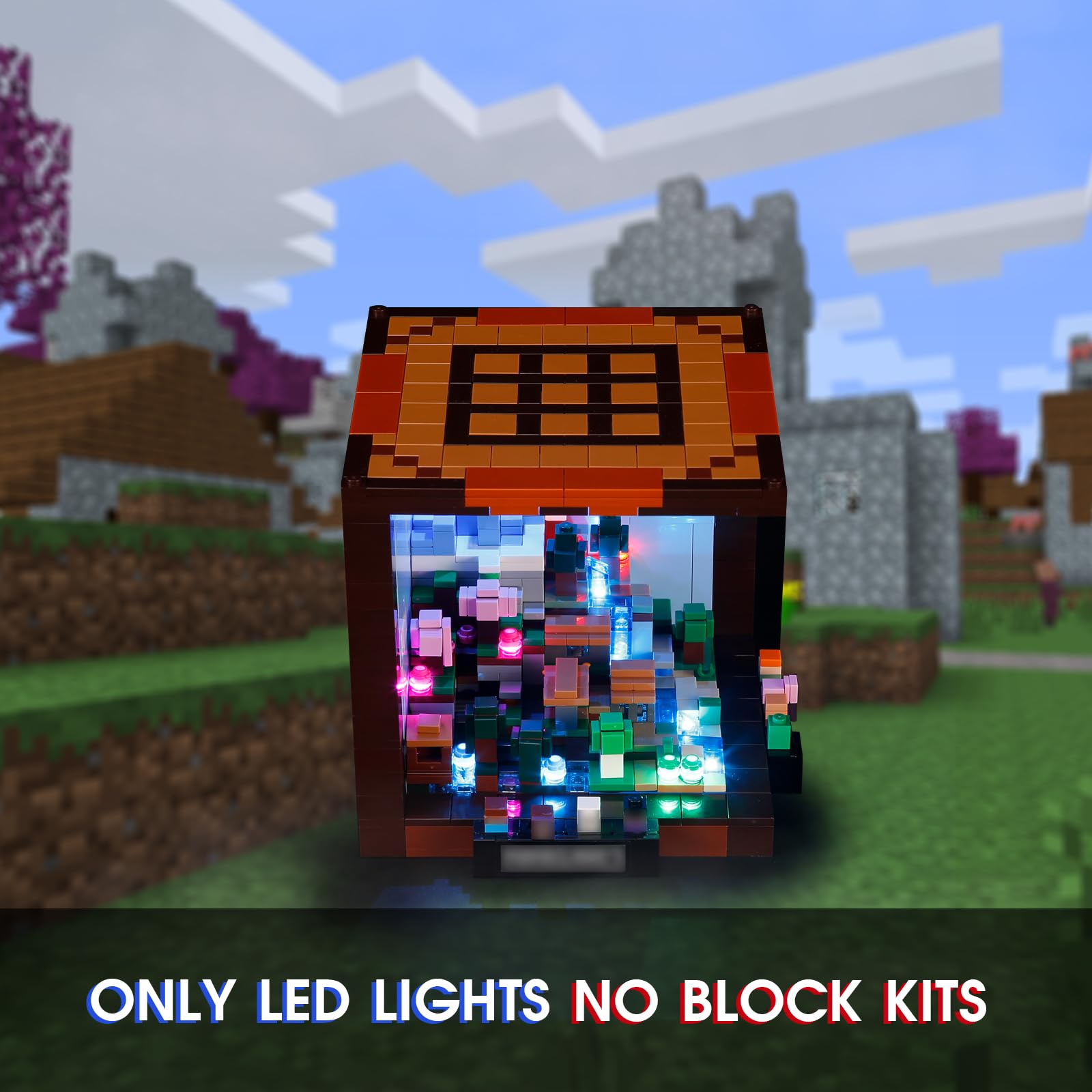 Vaodest Led Light for Lego 21265 The Crafting Table Building Blocks Model,Design and Configuration Compatible with Model 21265(Led Light Only, Not Building Block Kit)