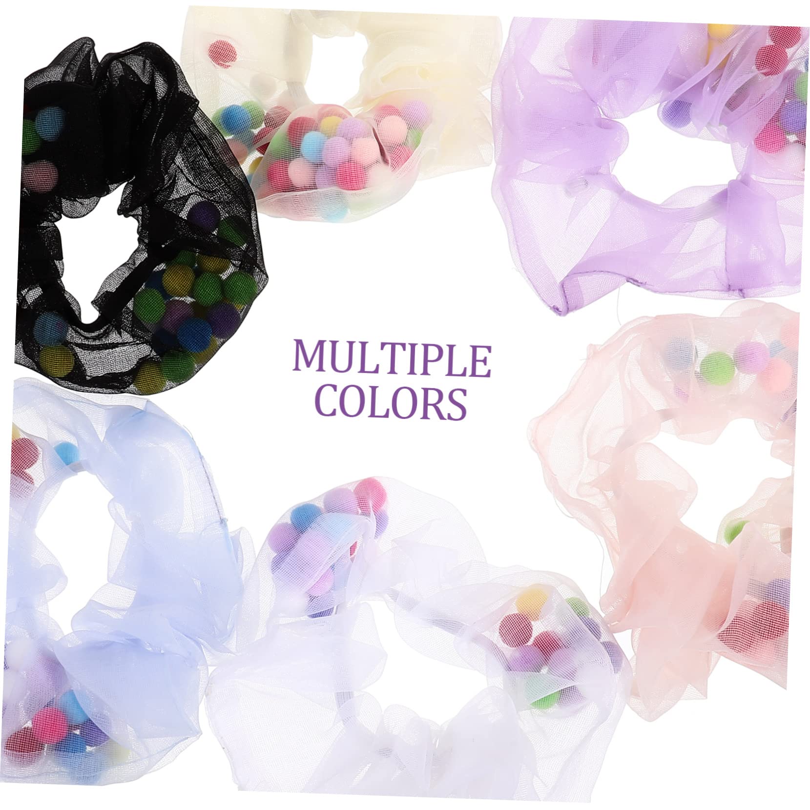 FRCOLOR Piezas conjunto de accesorios para el cabello gomas para el pelo de malla para lazos para el cabello a granel hair clips orquillas coleteros de red gomas para el cabello