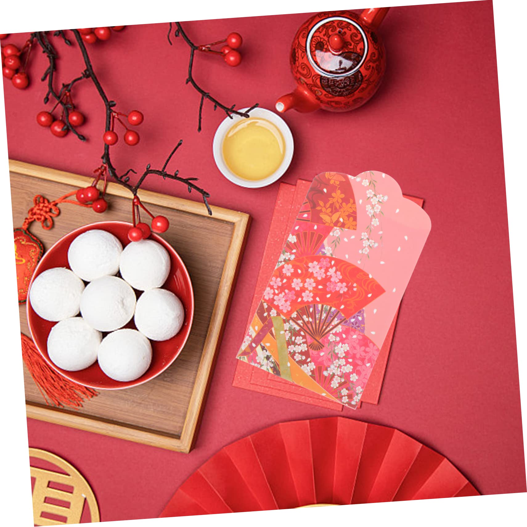 4 Ensembles Enveloppe Rouge De Style Bourse D'argent Paquet Enveloppes D'argent Pour L'argent Enveloppes Pour De L'argent D'argent Décoratif Papier 50 Pièces * 4 Lurrose