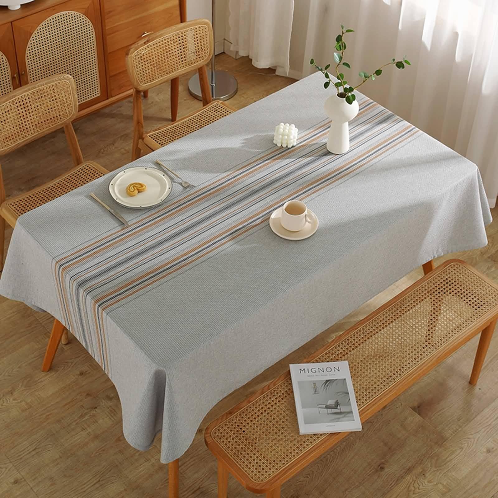 Nappe Élastique Ajustée Bord Carte Du Monde Nappe Rectangle Couverture De Table Lavable Réutilisable Pour Cuisine Salle À Manger Pique-Nique Fête Fit Table 4ft / 48 X 30 Pouces