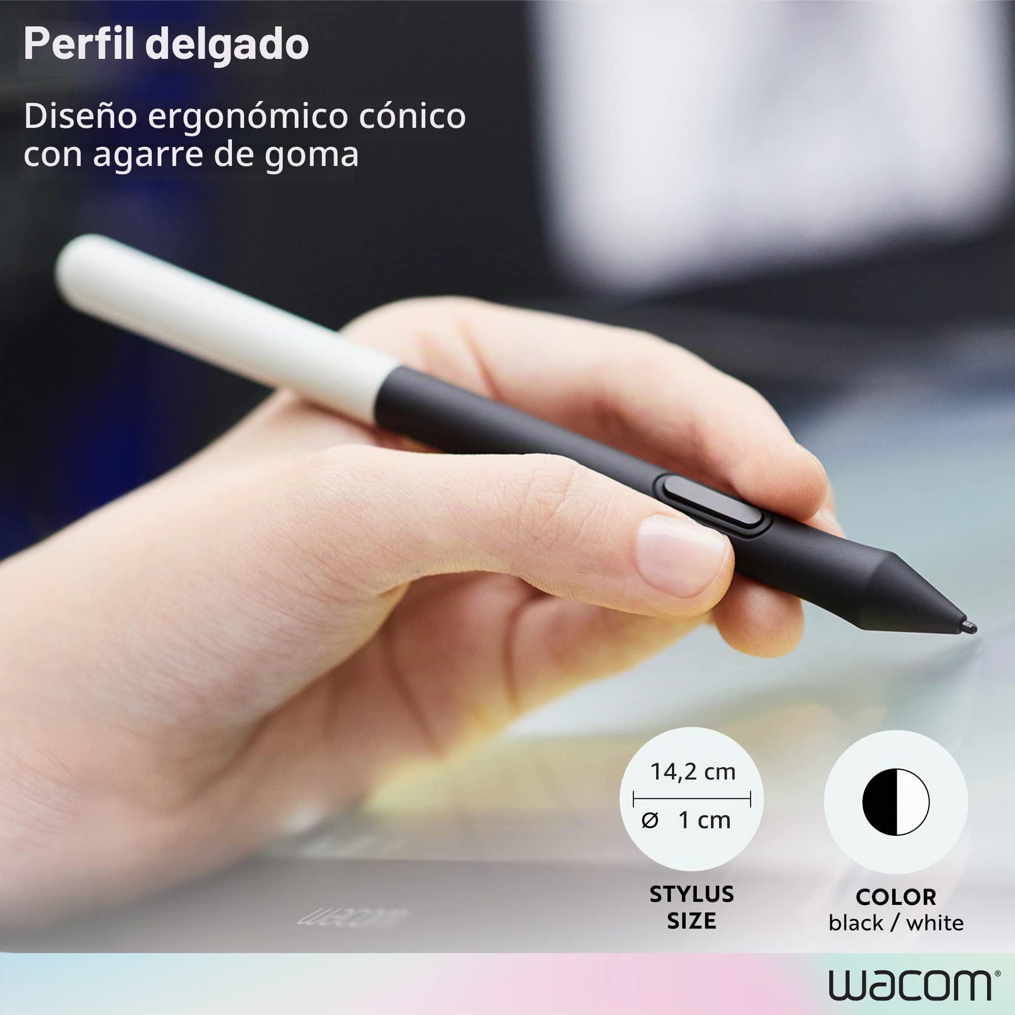 Wacom Un bolígrafo CP91300B2Z para Pantalla Creativa Wacom One