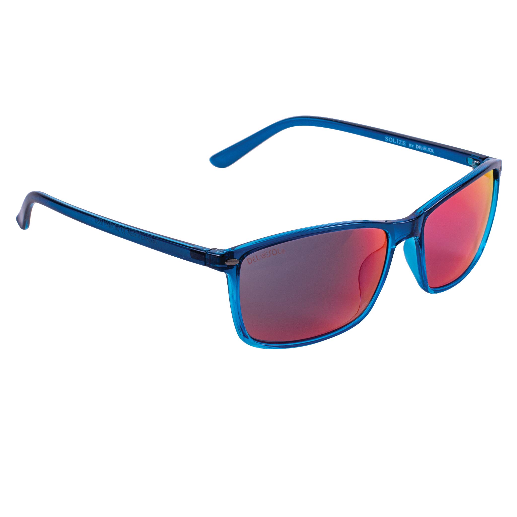 DelSol Solize Good Vibes Only – Cambia de color de azul claro para unisex – Lente Pro polarizada, 100% protección UVA/UVB – 1 pieza de gafas de sol