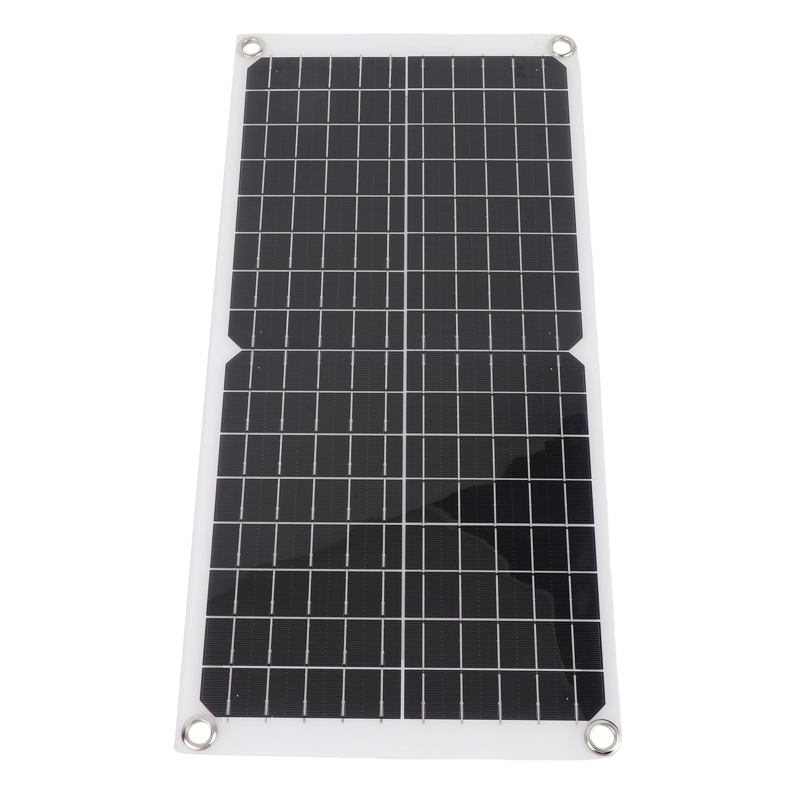 BRRNOO Pannello Solare Monocristallino Flessibile 17W, Kit con Porta USB,