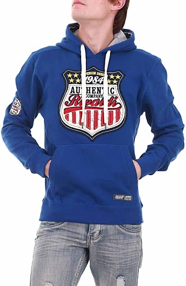Rivaldi - Sudadera - Capucha - para hombre azul 46/48: Amazon.es: Ropa