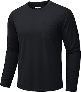 Sponsored You’re seeing this ad based on the product’s relevance to your search query.Learn more about this advertisement TACVASEN Men's Breathable T-Shirts Long Sleeve Cotton Shirt Plain Crew Neck Shirts Work Casual Shirts with Chest Pocket