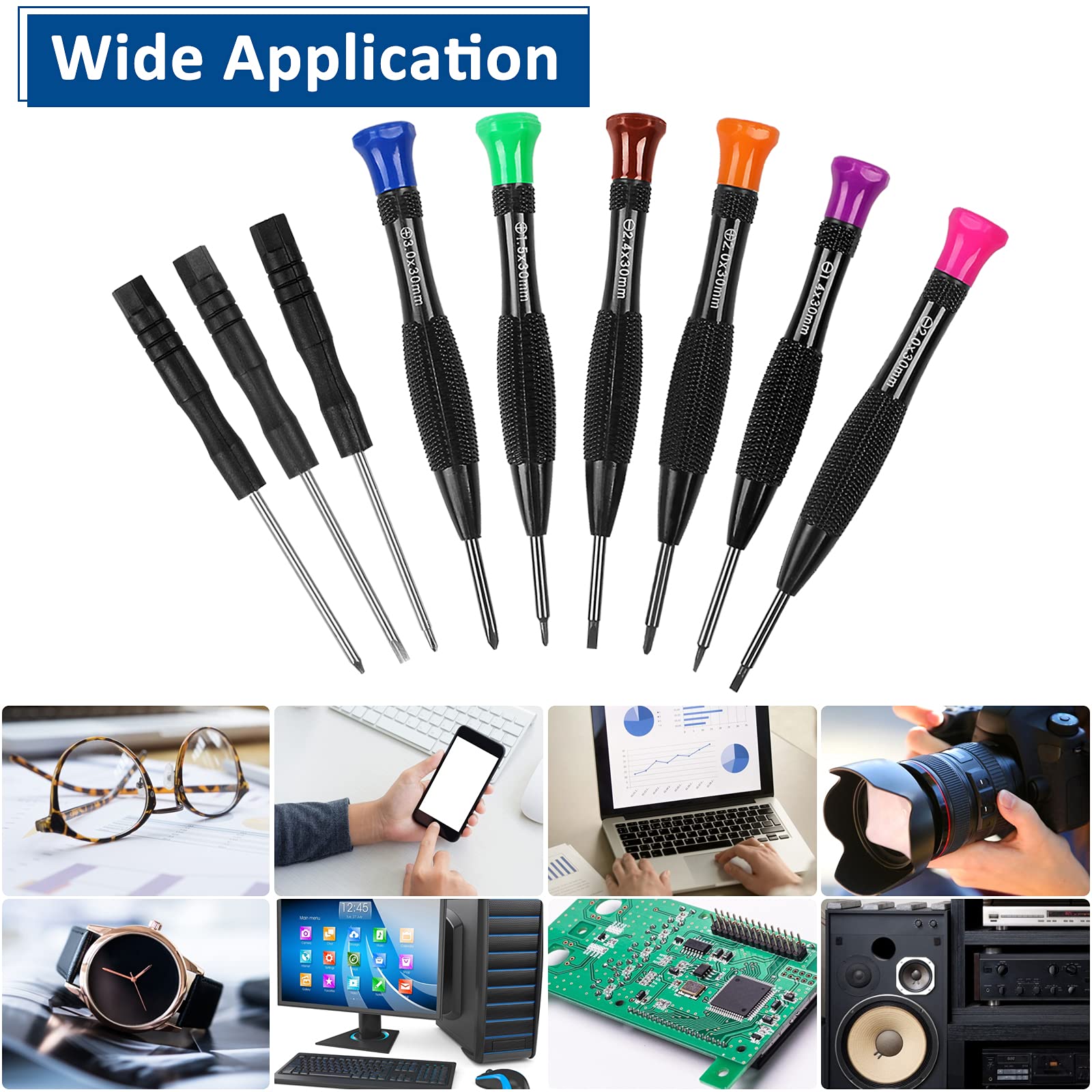 CACCIAVITI DI PRECISIONE MINI SET 11pz CUSTODIA - Foto 2