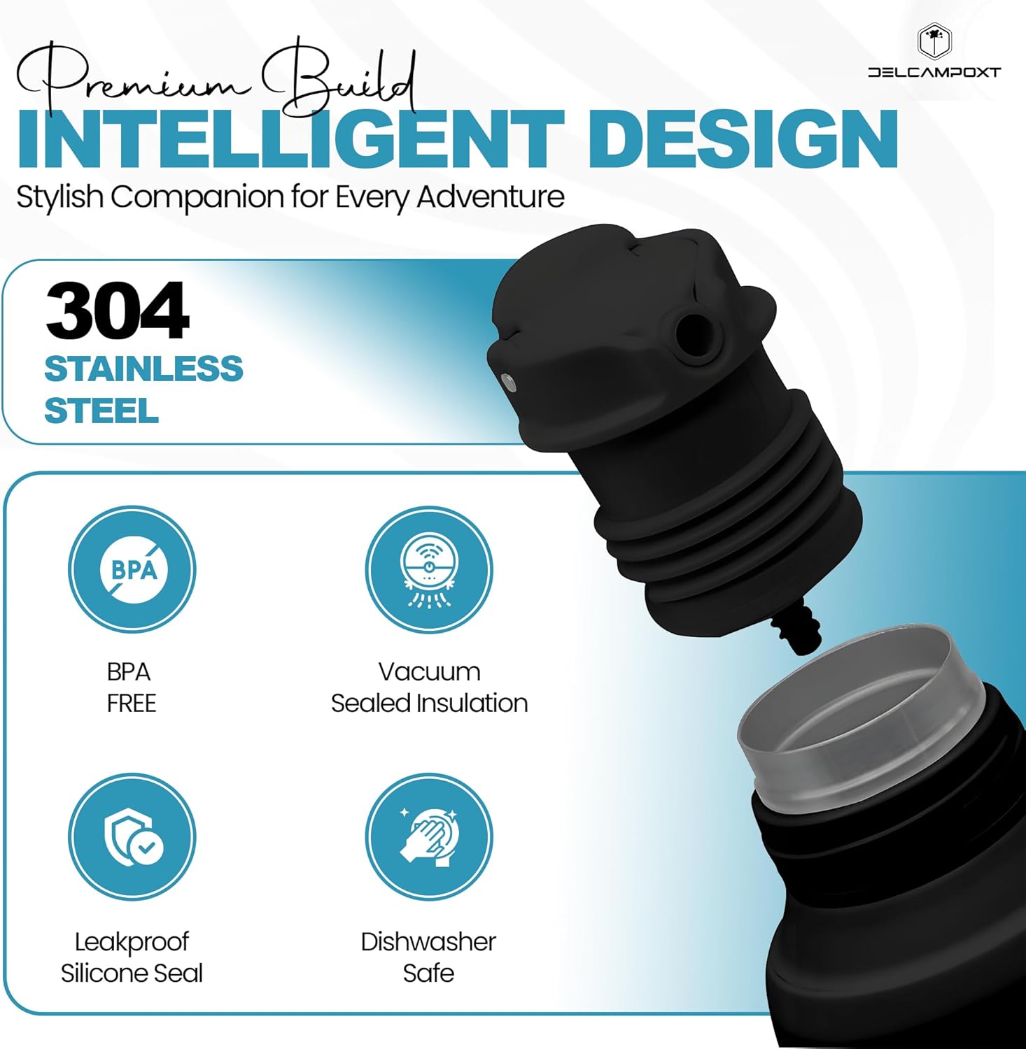 Mate Thermal Flask Termo with Tapa Vaso Cup Lid – 1.2L (67.6 oz) Stainless Steel Vacuum Insulated Bottle – Keeps Drinks Hot for Hours – Flask/Termo Mate for Mate Drink, Coffee, Tea. - Image 6