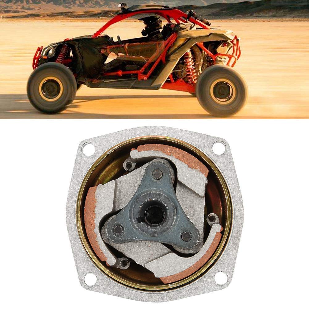 Plaque de Cloche de Tambour D'embrayage Aramox, Boîtier de Cloche de Tambour D'embrayage 6T T8F + Alliage D'acier de Plaque Adapté pour Mini Pocket Quad Dirt Bike ATV