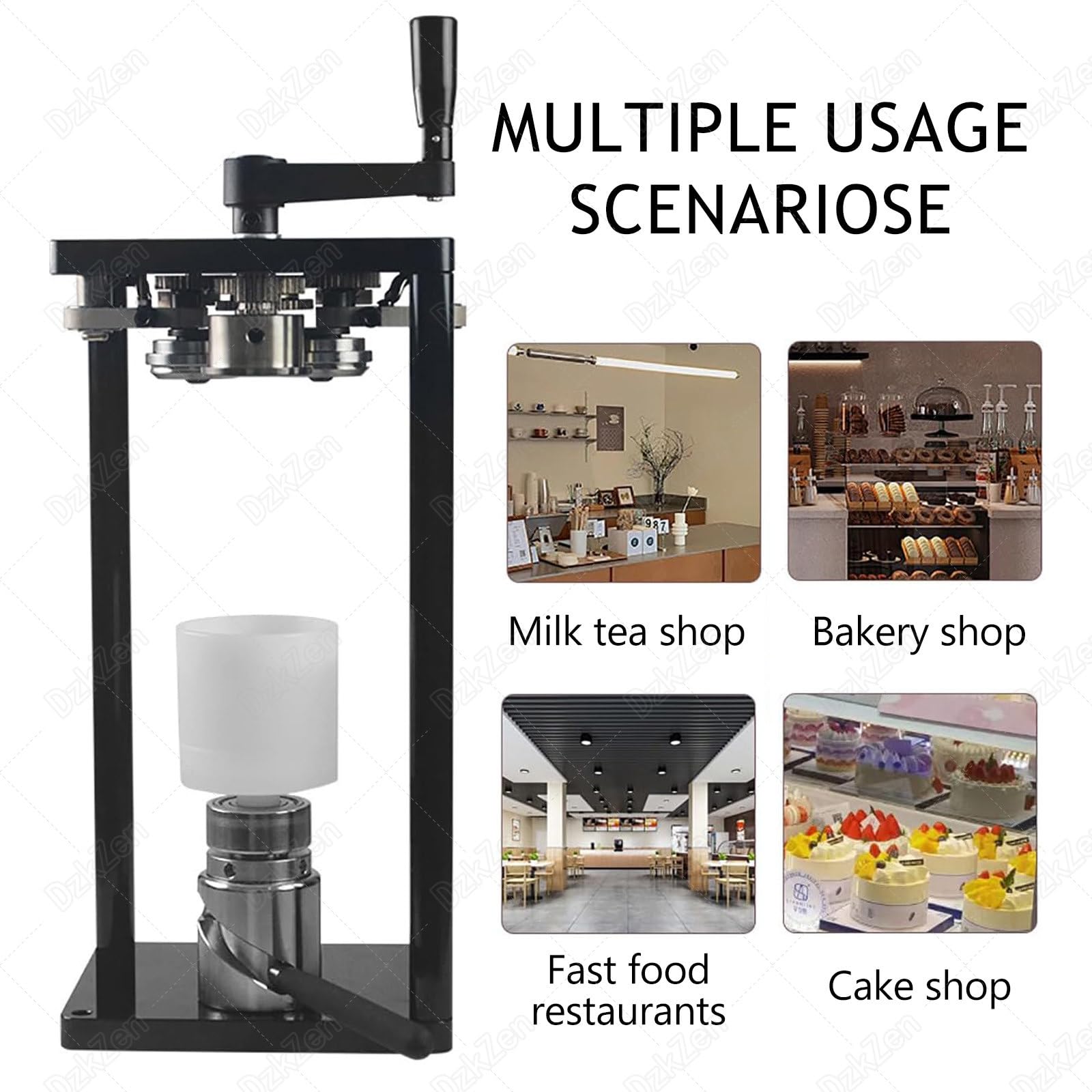 Scelleuse De BoîTes De Conserve,Machine à Mettre en Conserve à Manivelle,Scelleuse De BoîTes De Conserve,Outil De Sertissage Manuel pour Bocaux De 330Ml, 500Ml Et 650Ml Machinewith500mlPETcan