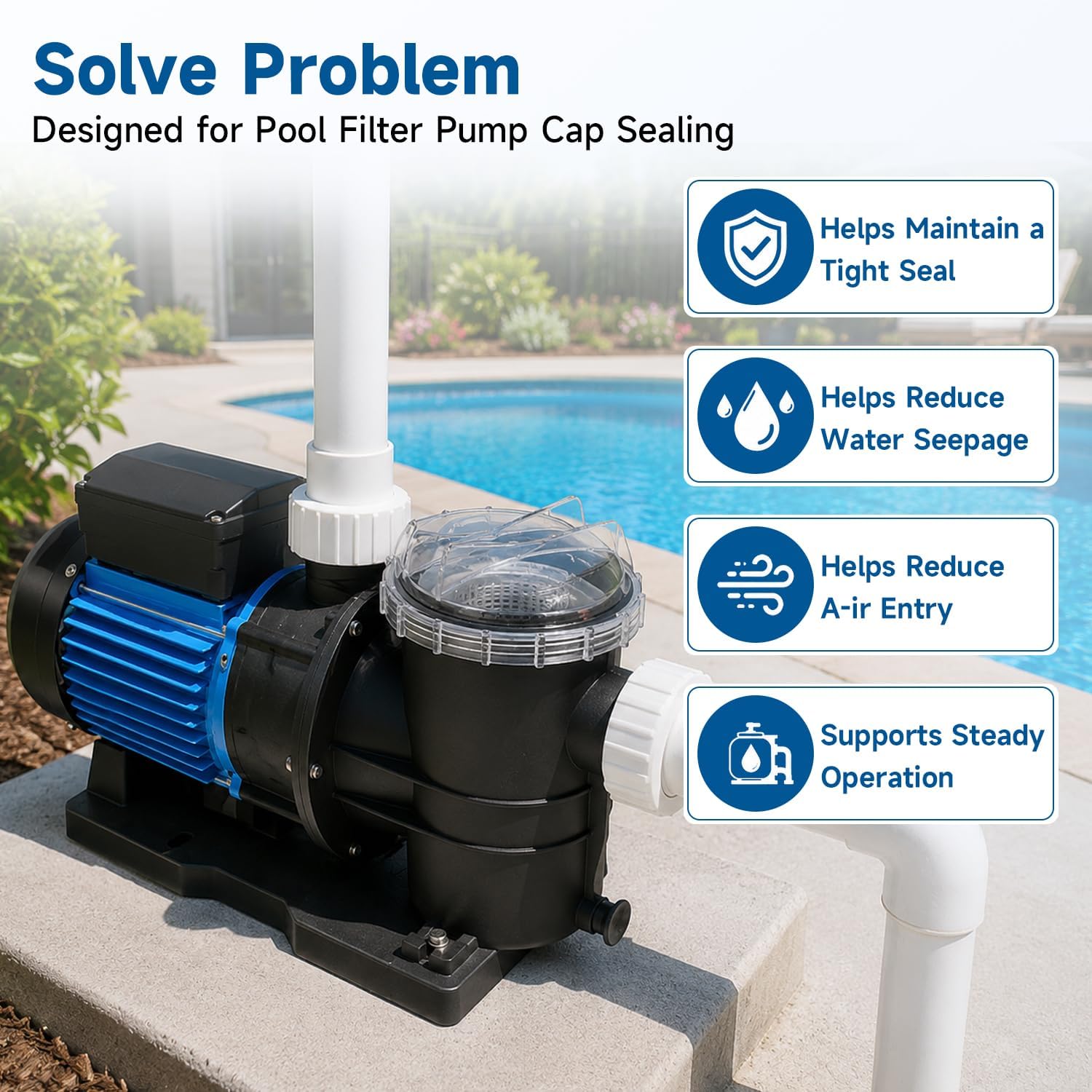 Pool Pump O-Ring NEP2135 Compatible with Pure-line Doheny’s Blue Wave