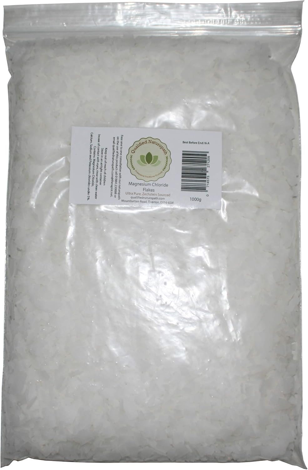 Magnesium Chloride Flakes 1kg Pure Magnesium Flakes Zechstein