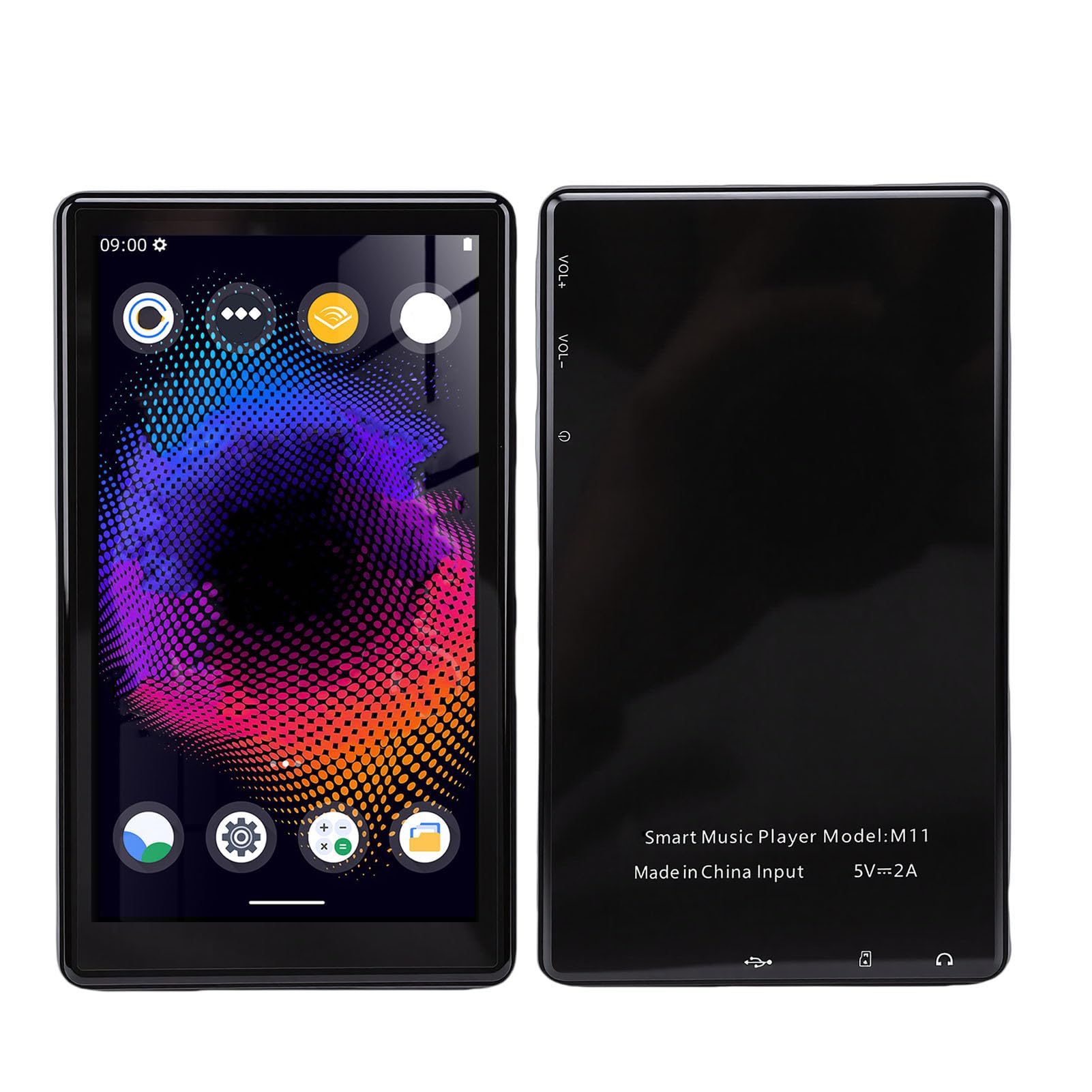 Diyeeni MP3 Player 5in Touchscreen Bluetooth MP4 Player with HiFi Audio and Dual Band WiFi Supports Music Audible