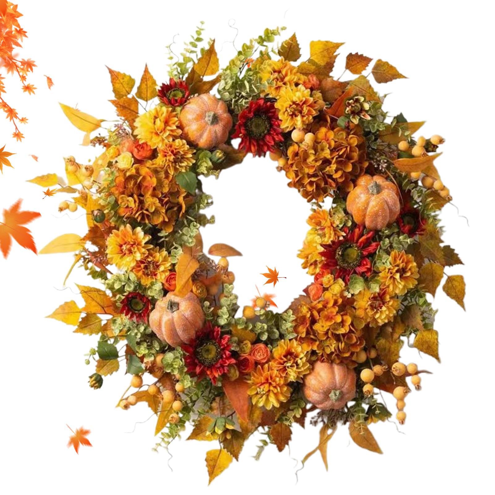 Ghirlanda Autunnale di Ornamento Realistico del Raccolto Autunnale