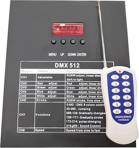 Miniatura 6 de Telón de fondo de escenario LED de tela negra con estrella de fondo de cielo estrellado con controlador para decoración de fiesta de boda y DJ (19.7