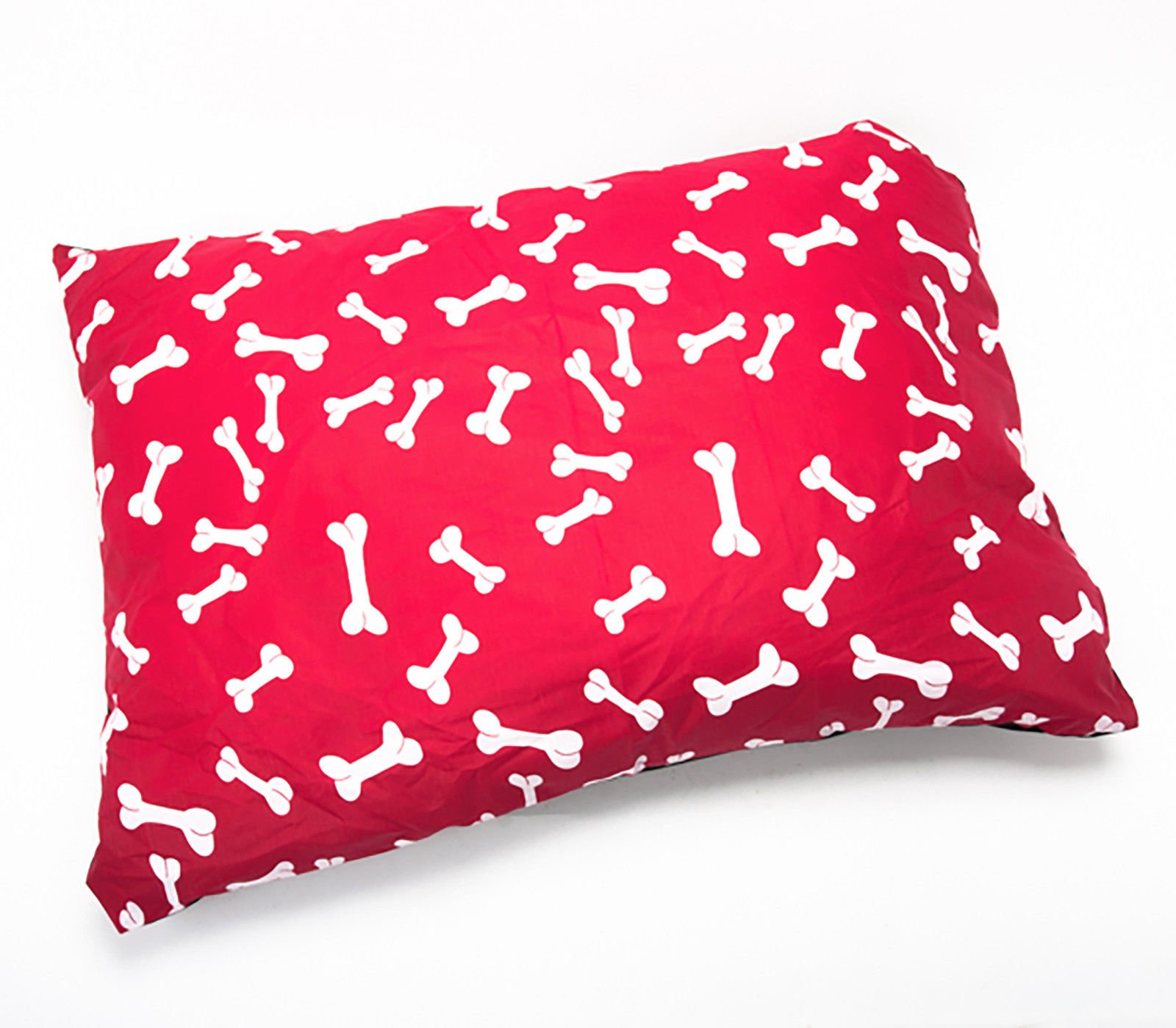 R&Z Large Pet Dog Bed Zipped Removable & Washable Cushion Cover Only (Red Bone) — image 1