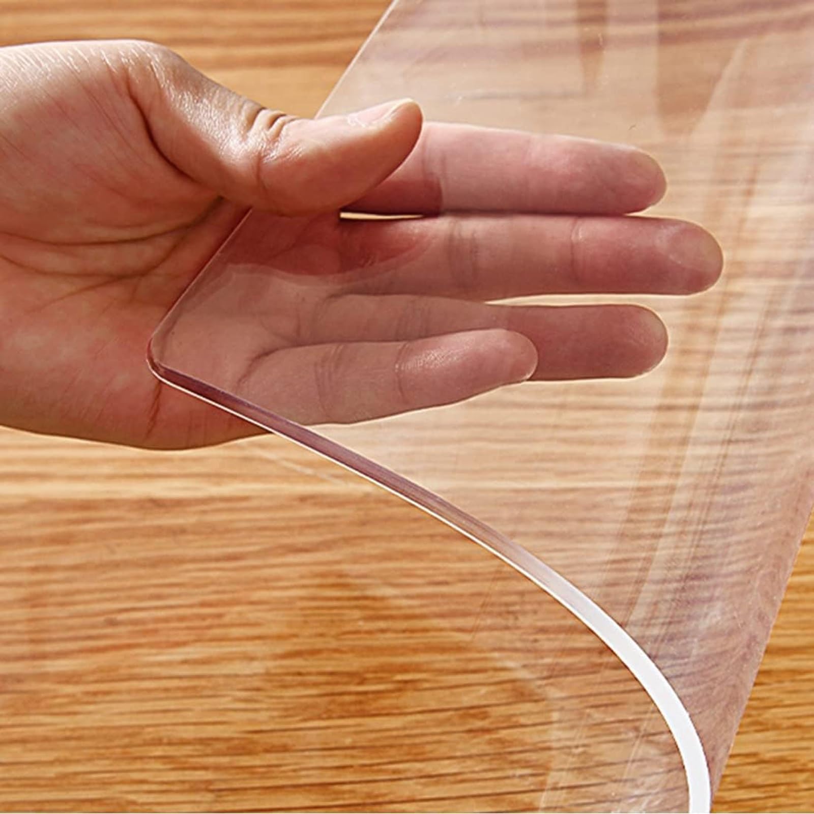 Sottomano da Scrivania Trasparente in PVC 50 x 30 cm, Tappetino da Scrivania Trasparente Impermeabile Antiscivolo, Tovaglia in PVC per Ufficio e casa(120cm*200cm)