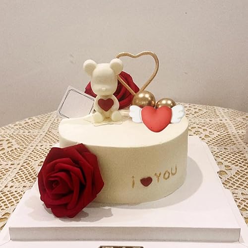 Miniatura 7 de MINFEIDMS Moldes de silicona para decoración de tartas para el día de San Valentín, para decoración de pasteles, decoración de pasteles, decoración