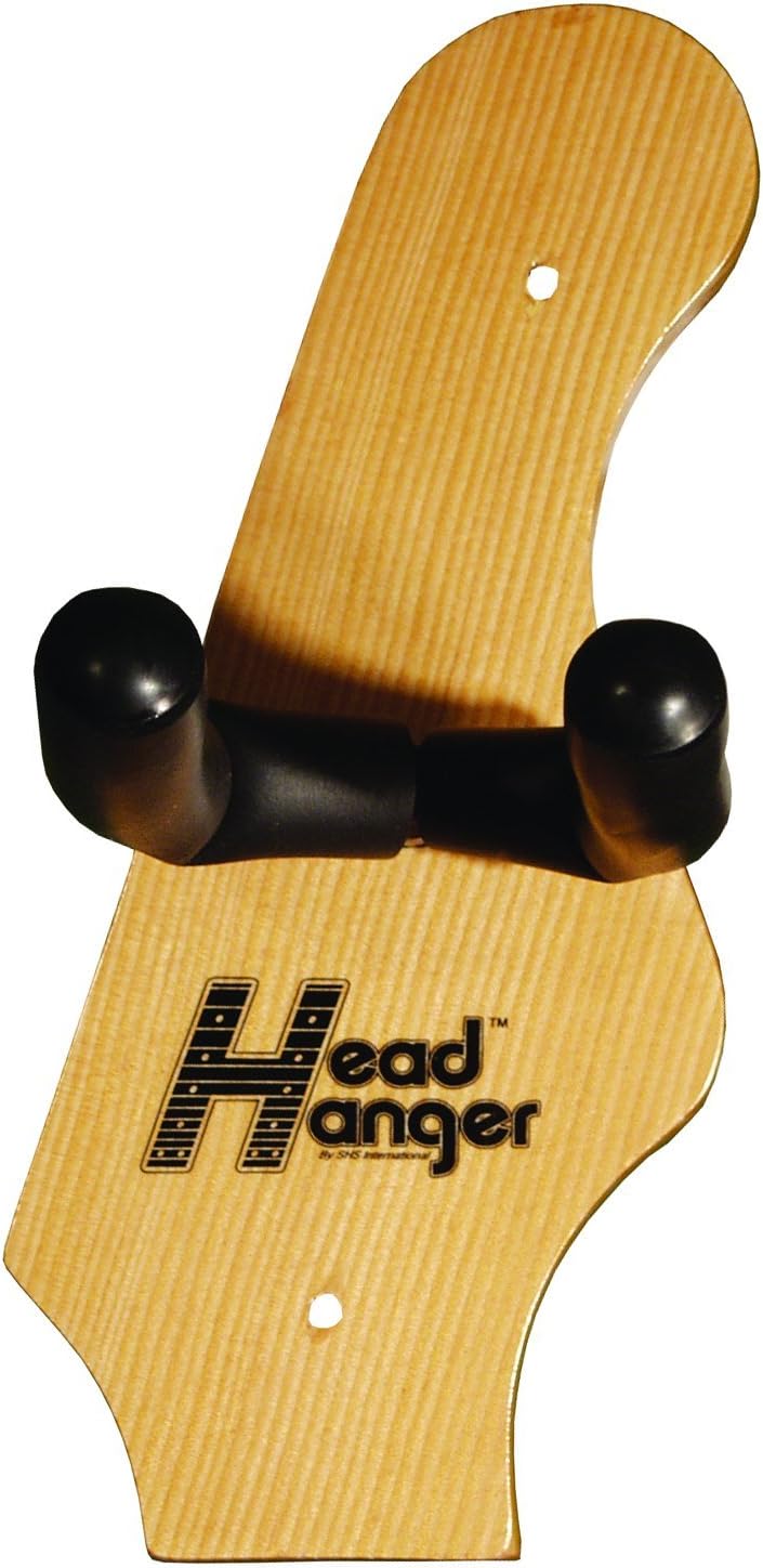 Head Hanger HH-E1 Wall Mount Electric Guitar Holder, Natural