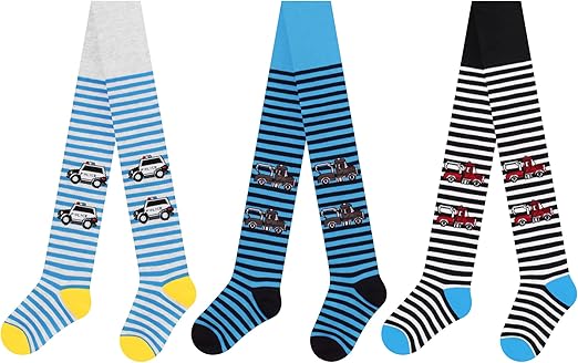 Collant In Maglia Per Bambino - Confezione Da 6 Paia Con Fantasie Multicolori - Morbidi E Comodi - L&K-II - Foto 11