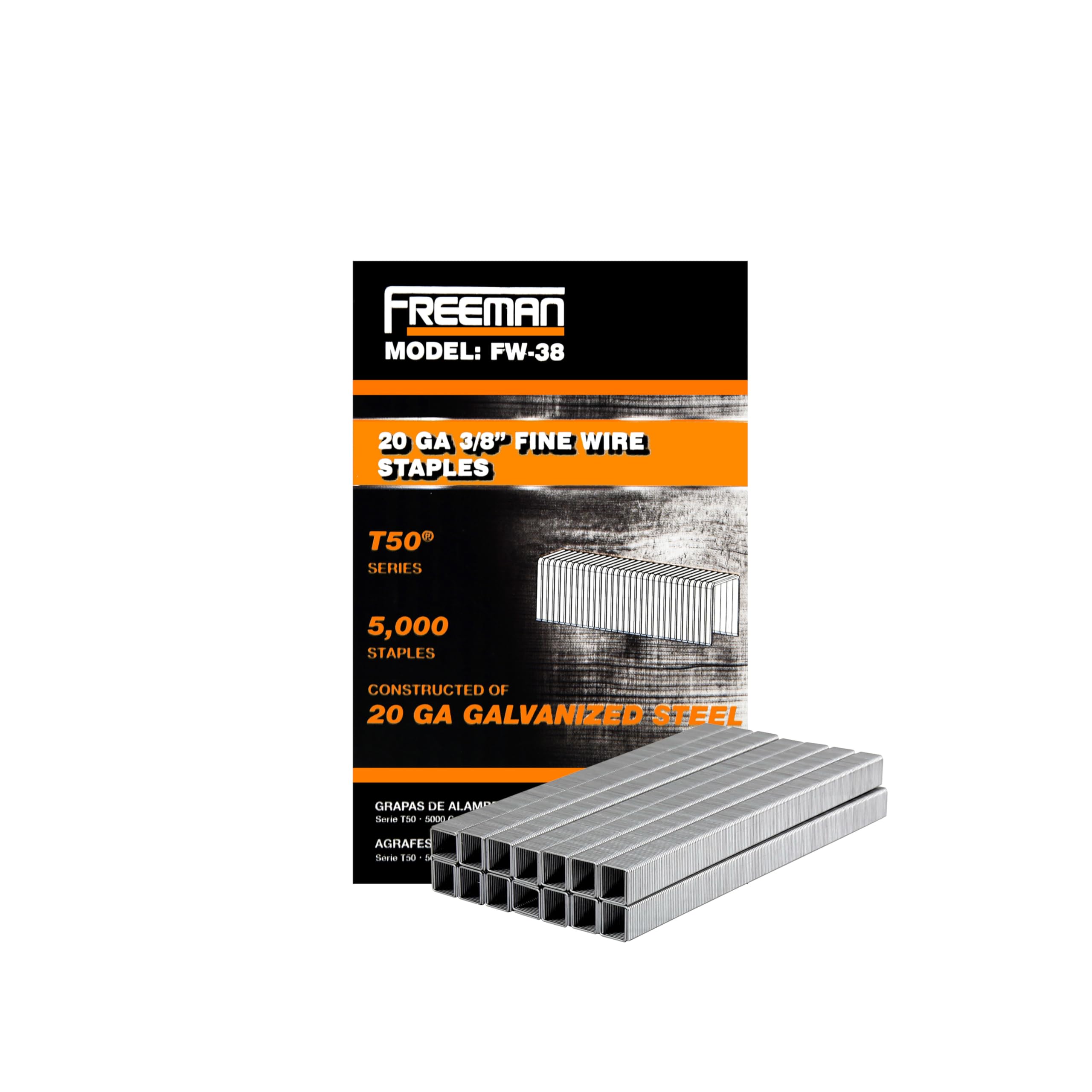 Agrafes fil fin calibre 20 Freeman FW-12 pénétration propre sans effort