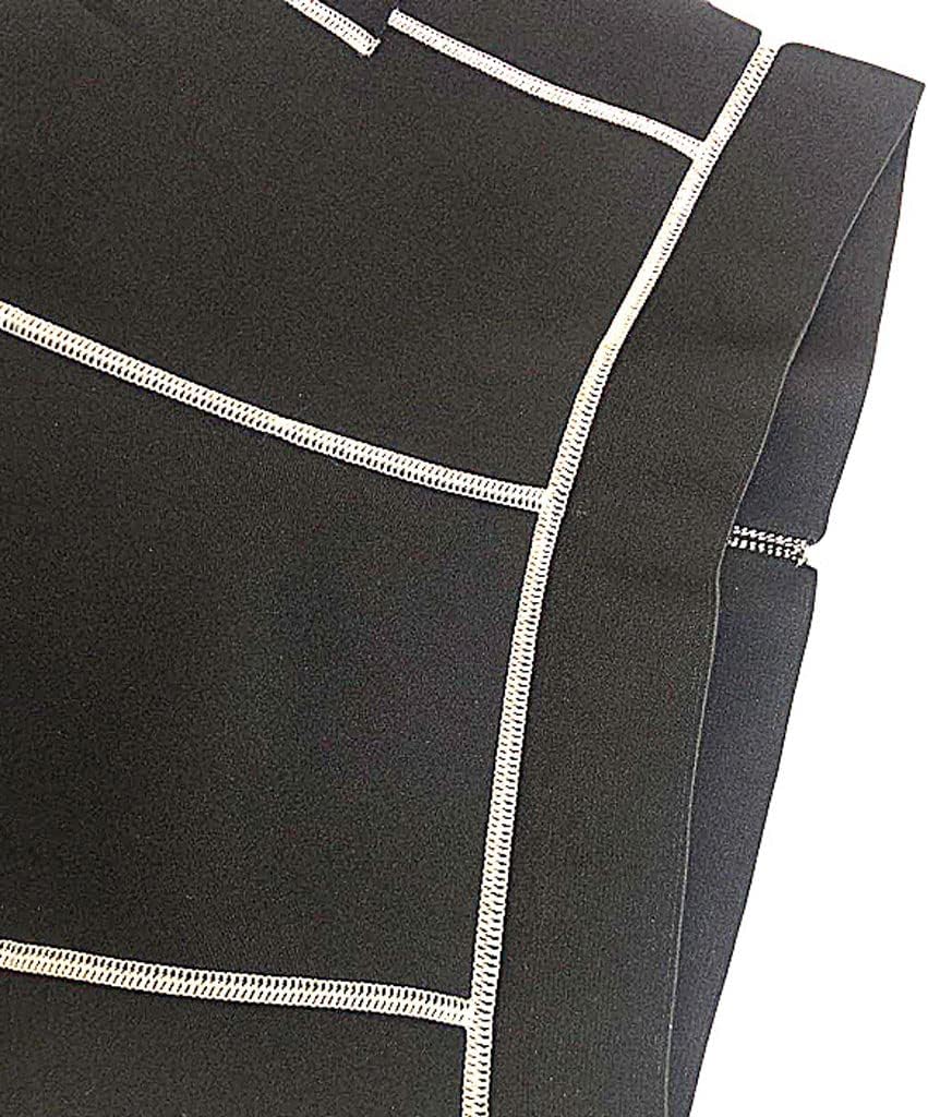 Sauna Pants for Men,High Waist Tummy Control Yoga Pants Weight Loss Workout Pants Neoprene with Pocket Sport Capris,XL,Black