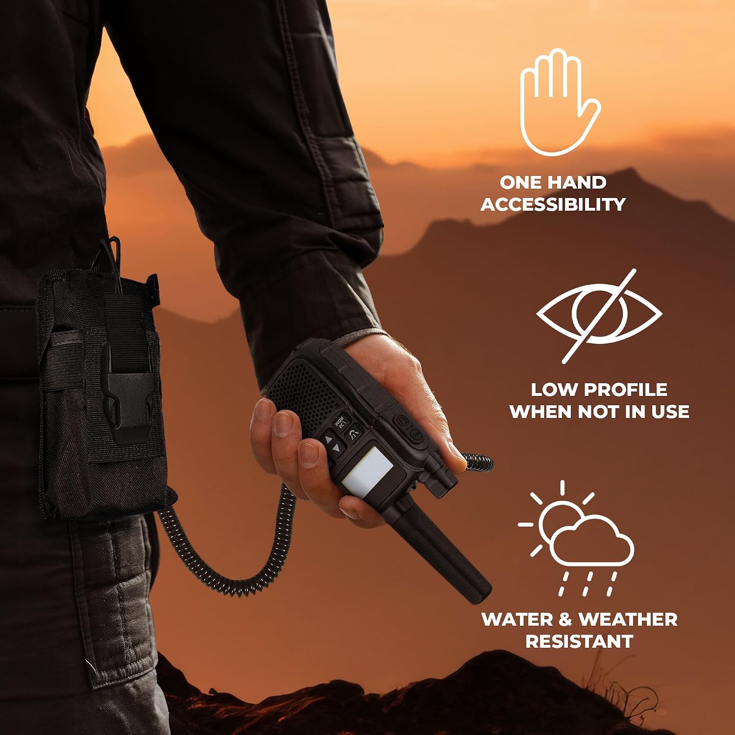 StrapPack Clip-On Pouch for Radio & GPS, Backpack Attachment for Hunters, First Responders, Public Safety, Hikers and Travelers image 5
