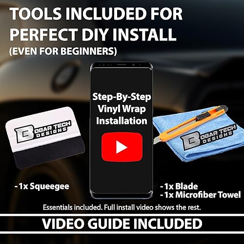 Miniatura 5 de BOGAR TECH DESIGNS Adhesivo de vinilo de repuesto para parachoques trasero, cromado, compatible con Chevy Equinox 2022 2023, negro brillante