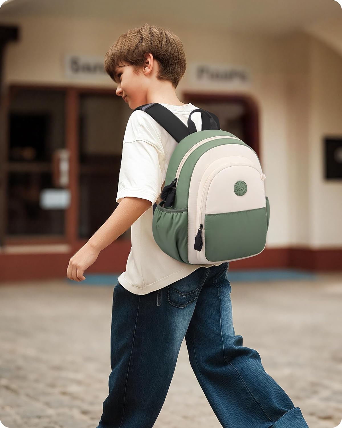 LOVEVOOK Kids Backpack for Boys 4-8, Backpack for Preschool Kindergarten, Cute Child bag for Elementary, 15" H