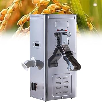 Milling Peeling Machine, Portable Rice Sheller with Handle Design, 2800r/min Speed Adjustment and 180-200kg/Hour Production Efficiency, Low Noise and Easy to Install, for Home and Professional