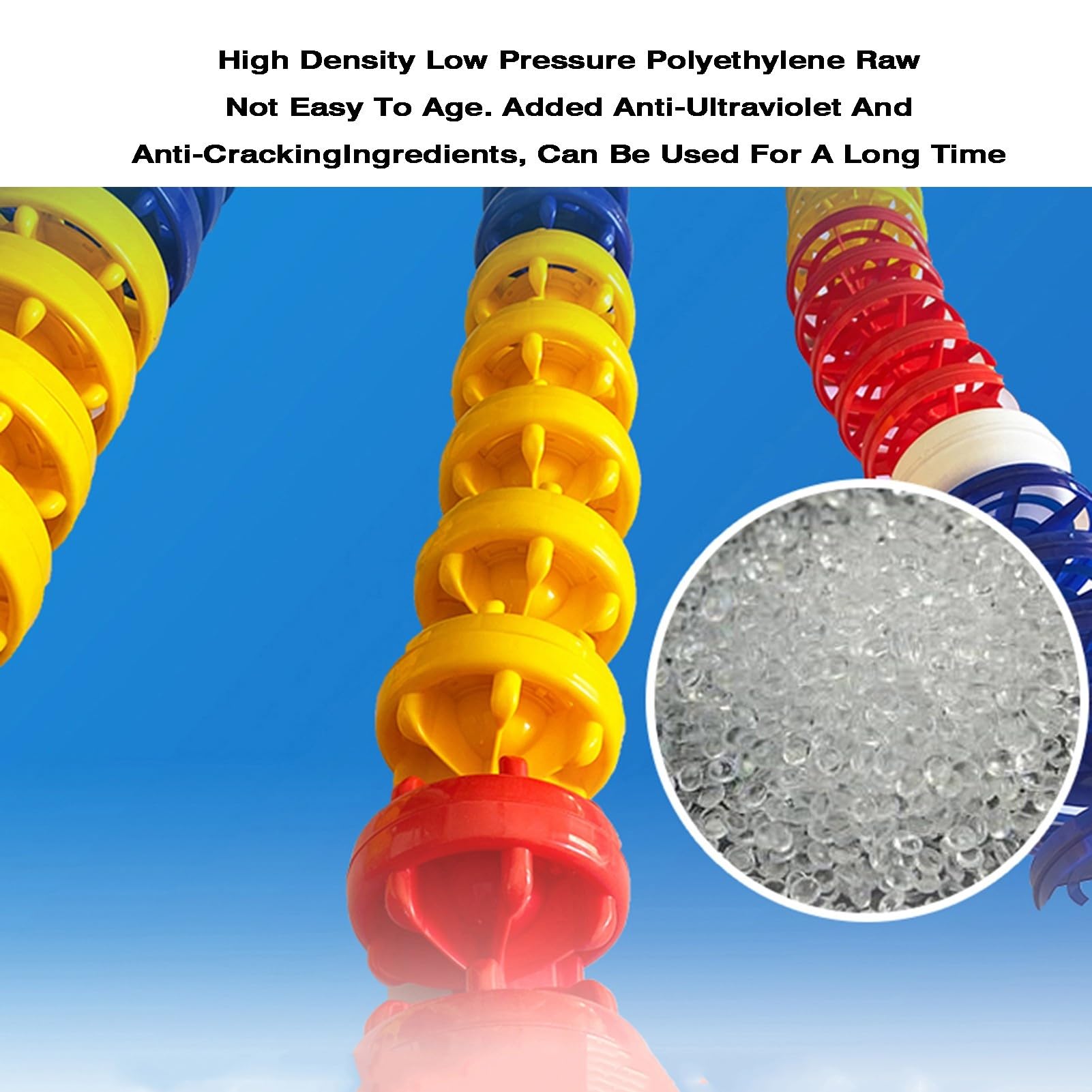Ligne de Couloir de Piscine – Flotteur de Sauvetage Hexagonal (15 cm)