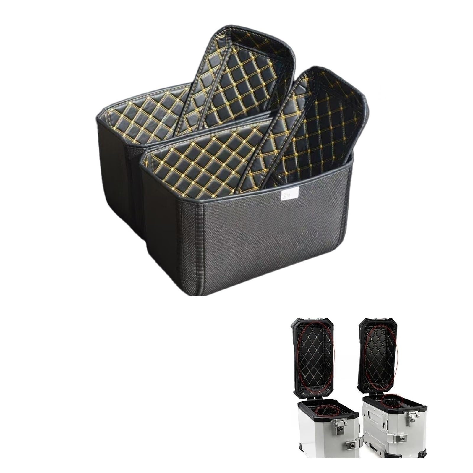 Fodera Baule Moto Rivestimento per baule laterale universale per moto da 38 litri, per riporre i bagagli, per gli attrezzi, per il