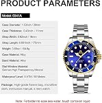 Mens Watches Stainless Steel Watches for Men Waterproof Analog Quartz Watch Men's Wrist Watches with Date Luminous Fashion Casual Watches