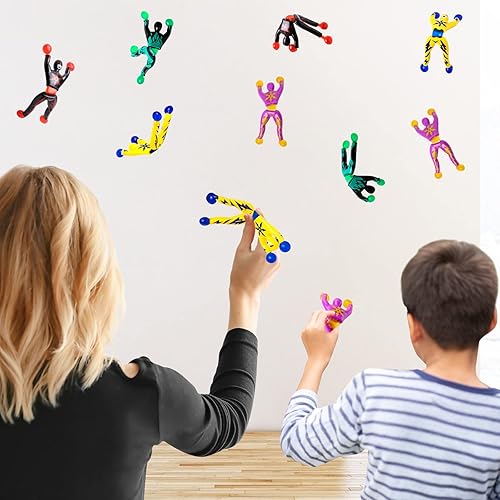 Miniatura 5 de Paquete de 28 tarjetas de regalo para el día de San Valentín para niños con juego de ninja pegajoso para escalada en la pared, juguetes difíciles