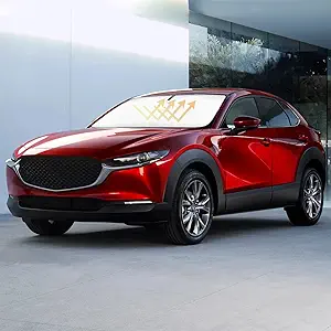 Sun Shade for CX-30 CX30 Windshield Sunshades for 2019 2020-2024 2025 2026 Mazda CX-30 CX30 SUV Windshield Cover Front Window Shields Protector Sun Visor Blocks UV Rays Car Interior Accessories