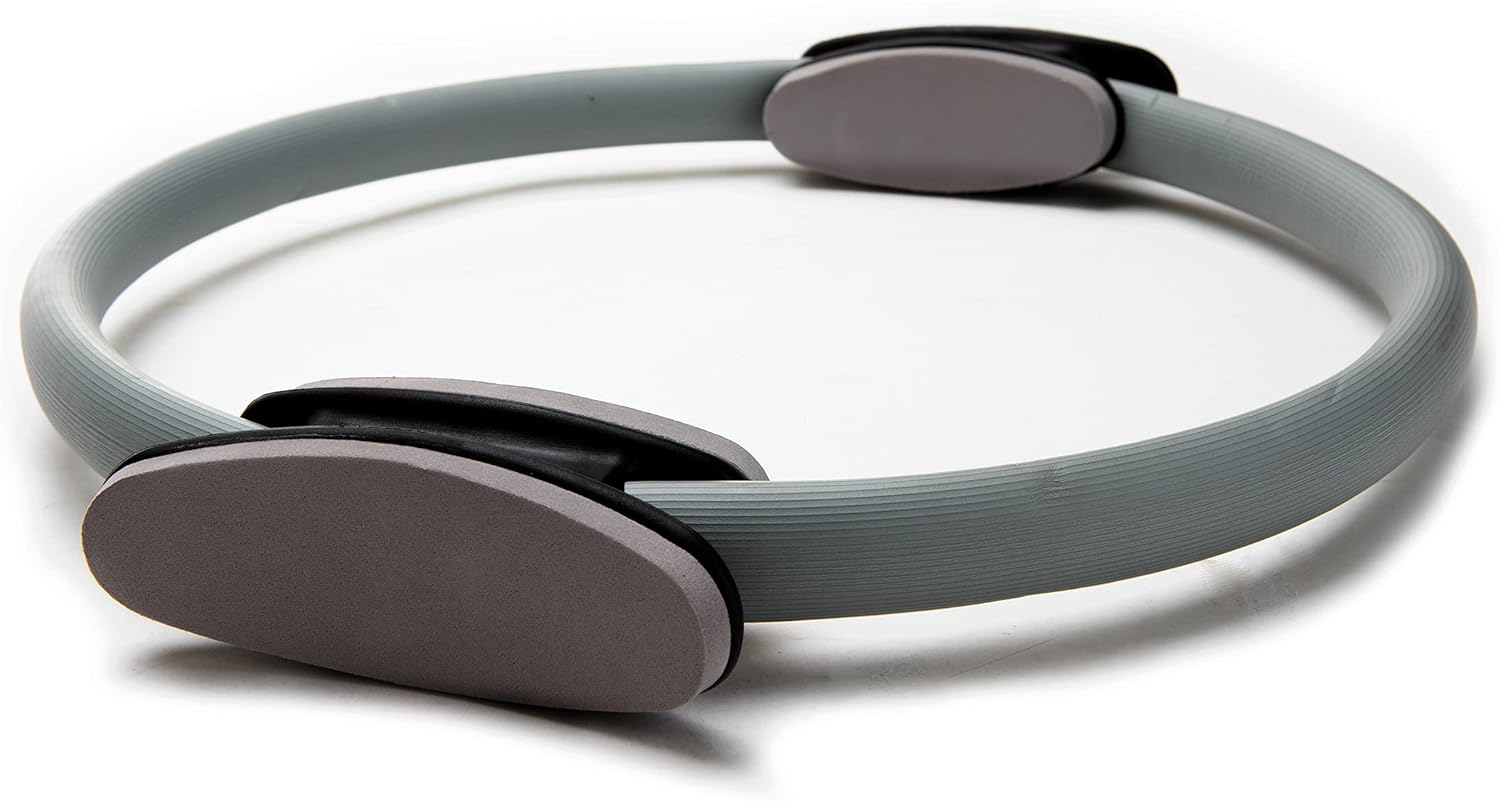 Mind Reader Yoga / Pilates Ring Unbreakable Strength, Magic Circle, Weight and Resistance Training Exercise for Stability, Toning Thighs, Sculpting Abs and Building Legs, Grey : Sports & Outdoors