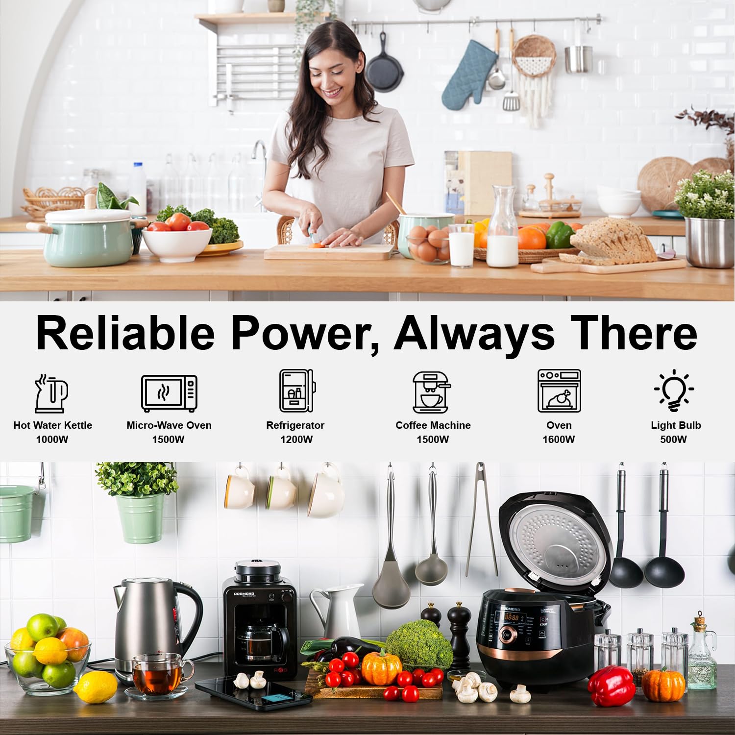3000W Inverter Ibrido da 24V DC a 230V AC a Onda Sinusoidale Pura con Regolatore di Carica Solare MPPT da 80A Ingresso Fotovoltaico Massimo 450V con Batterie al Piombo o al Litio