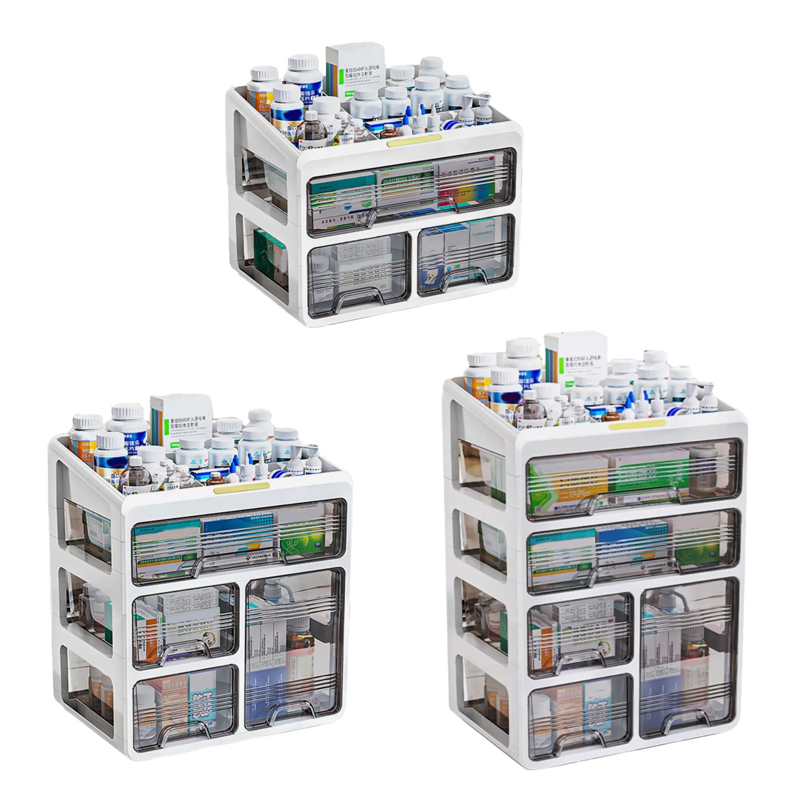 Scaffale per cosmetici in PP con scomparti multipli per un'organizzazione efficiente, adatto per uso domestico o professionale Desktop Cosmetic Storage Rack