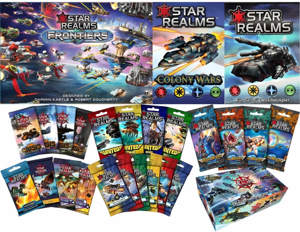 Complete Bundle: Core Game, Colony Wars, Frontiers, United, Command Decks, High Alert, Crisis, Gambit, Cosmic Gambit, Scenarios, Promo Pack 1 and Universal Storage Box