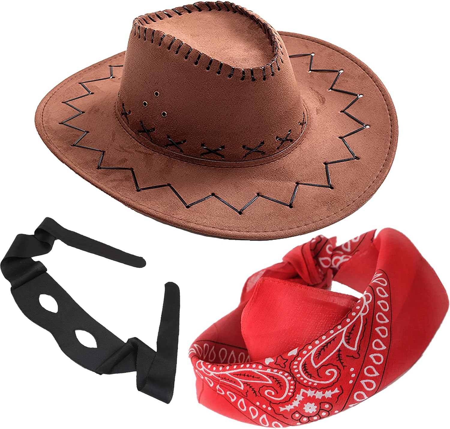 Maticr Kids Cowboy Hats with Black Half 