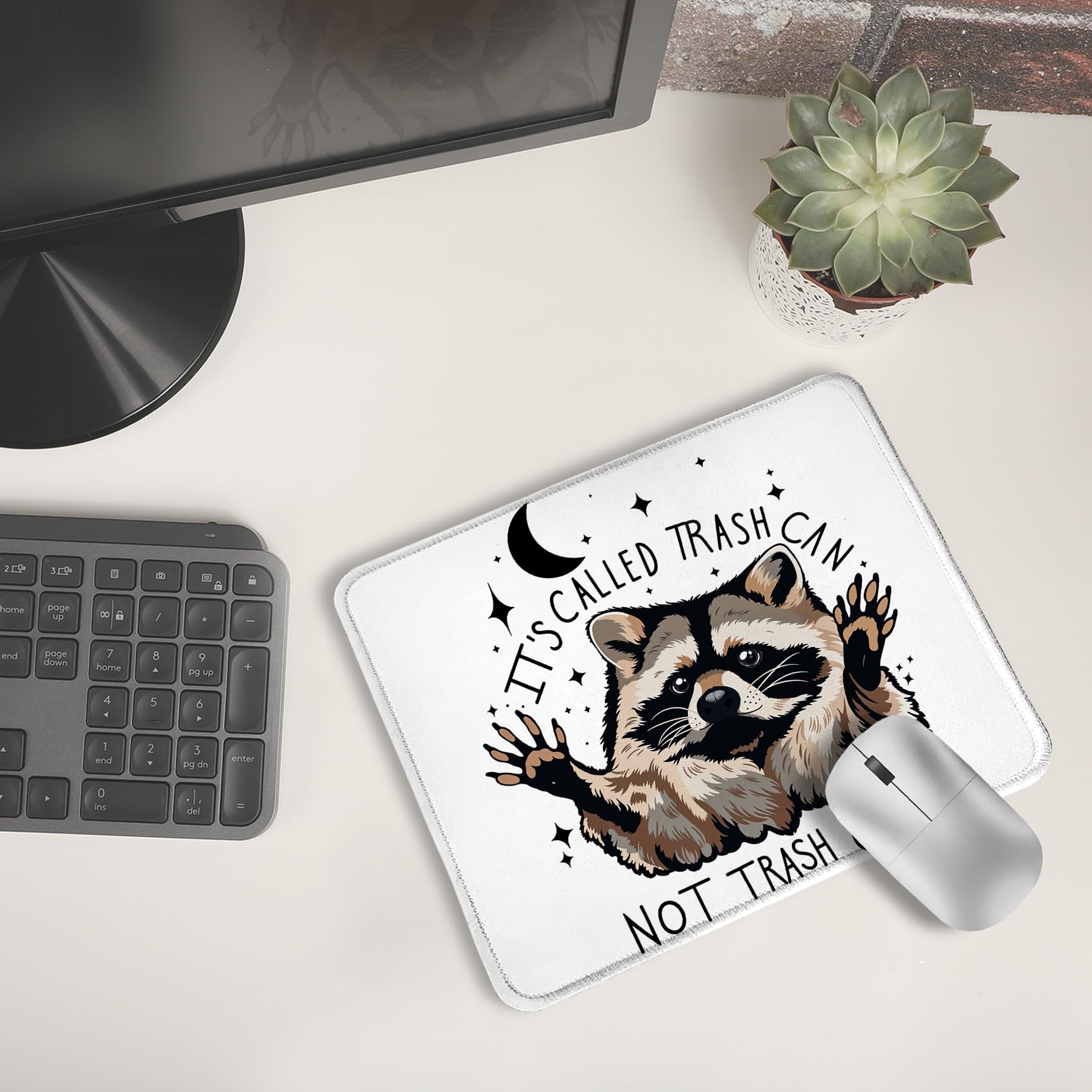 Amazon.com: Foritho Funny Raccoon Mouse Pad 9.5x7.9 Inch, It's