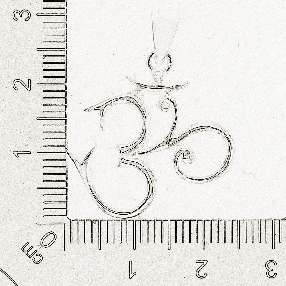 AFP Anhänger Aum Om Meditation 925 Sterling Silber AS-609