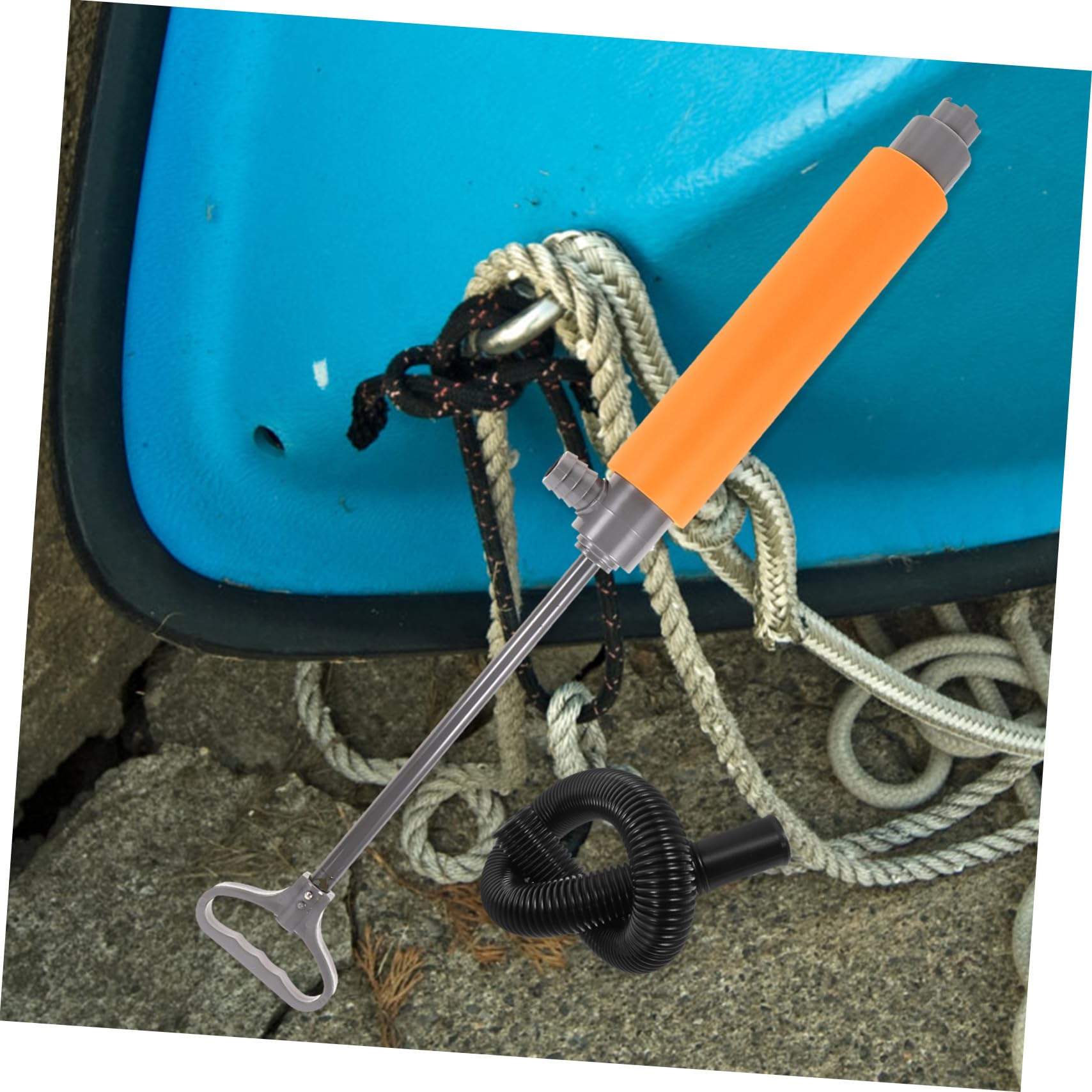 Handbilgepumpe für Kajak Effektive Manuelle Bilgenwasserpumpe mit Ergonomischem Griff und Kunststoff Eva Material zum Schnellen Wasserablauf im Kajakhatch